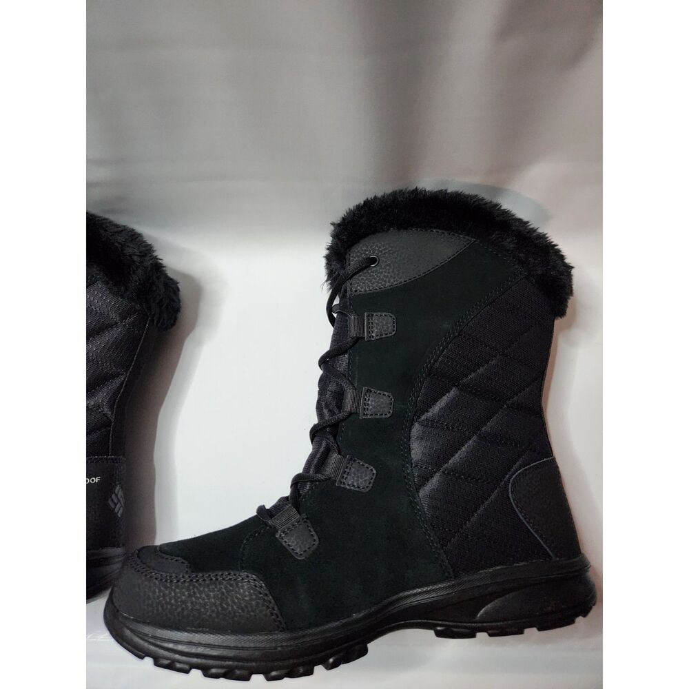 Columbia Ice Maiden II Waterproof Winter Boots Women’s 8.5 Black - Picture 4 of 10